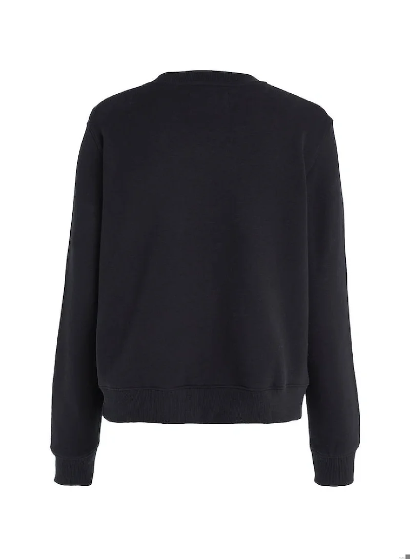Calvin Klein Jeans Ck Black Logo Sweatshirt for Women | Best Price UAE