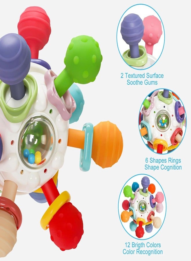 TOHIBEE Baby Montessori Sensory for 0-6 6-12 Months, Baby Teether Teething for Babies 0 3 6 9 12 18 Months, Newborn Infant Learning Developmental Gifts for 1 2 Year Old Boys Girls (White.) - Image 4