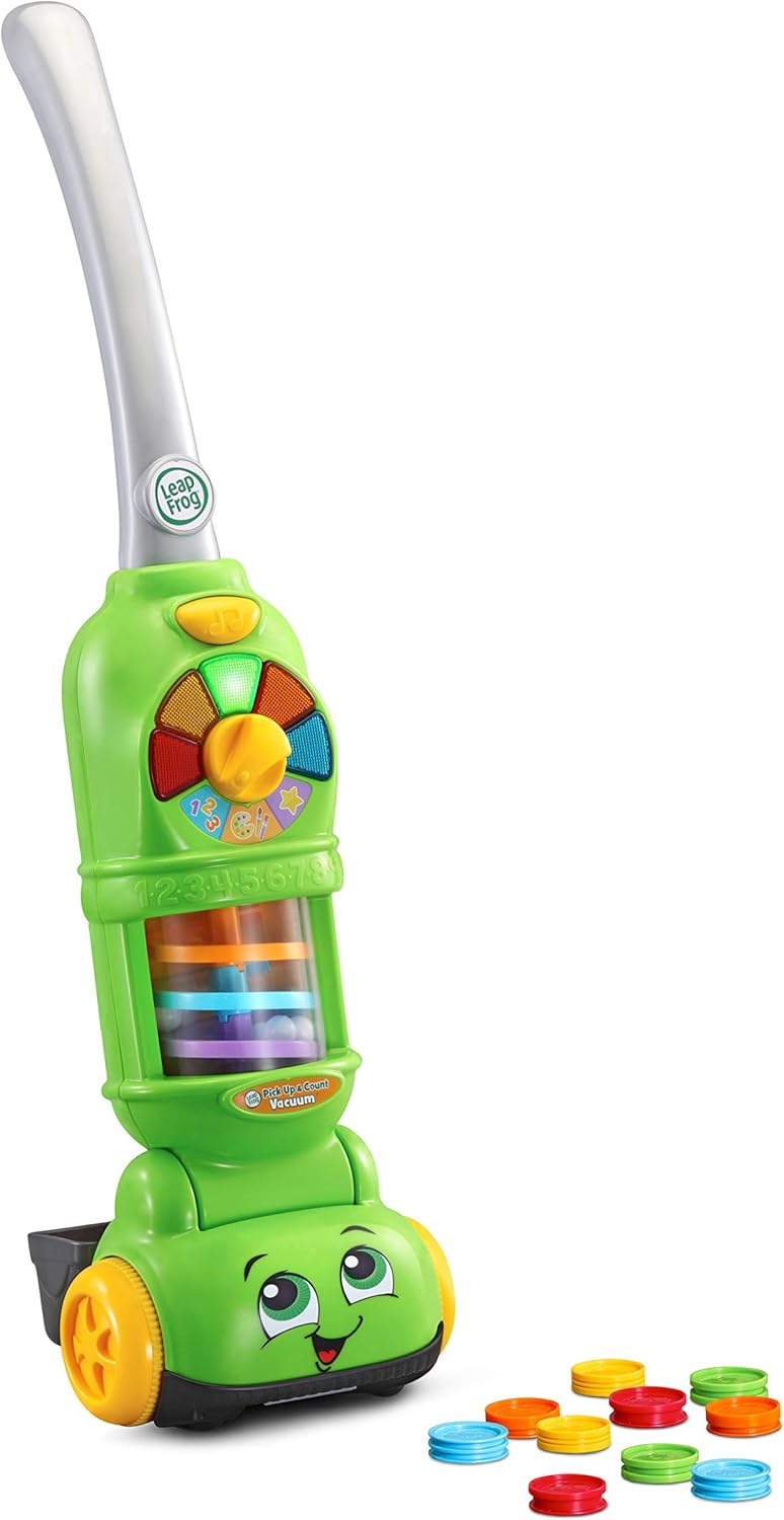 LeapFrog Pick Up & Count Vacuum, Role Play Toy with Lights, Colours & Counting, Pick Up Counters in Three modes of play, Learning Toy for Toddlers, Gift for ages 2, 3, 4+ Years, English Version - Image 1