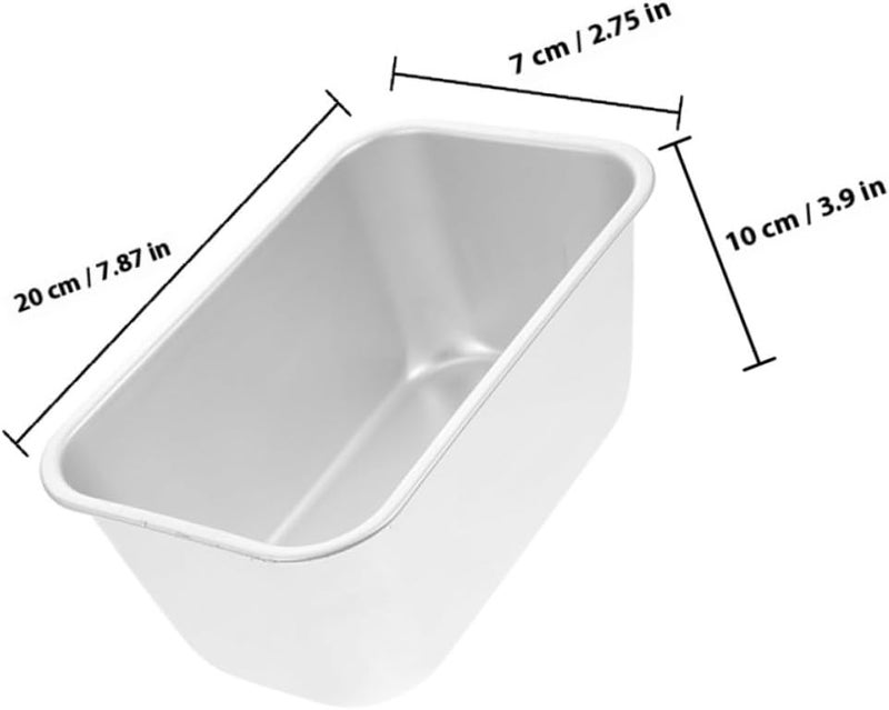 2pcs Aluminium Alloy Loaf Pans Bread and Cake Baking Molds Oven-safe Toast Molds for Kitchen Home Baking - Image 2