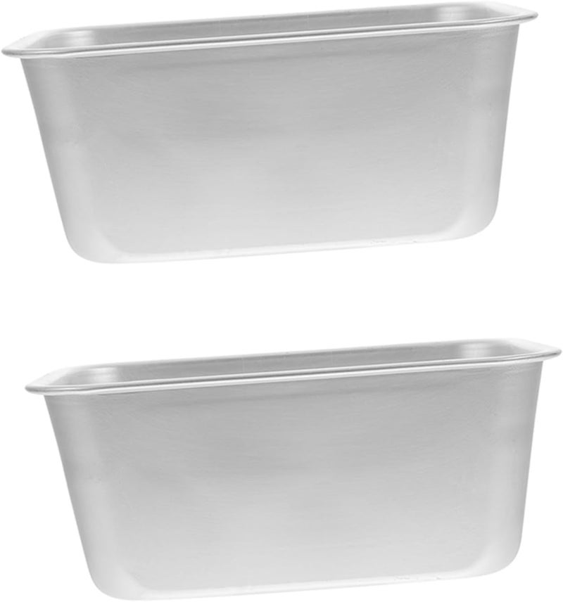 2pcs Aluminium Alloy Loaf Pans Bread and Cake Baking Molds Oven-safe Toast Molds for Kitchen Home Baking - Image 1