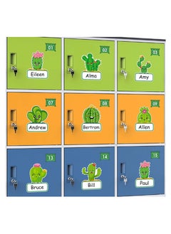 Generic Name Tag A set of adhesive stickers with a cactus design to identify names to decorate advertisements, boards, and use in educational activities for children (80 pieces) from Up to 2 Diet Printing Egy  - Image 3