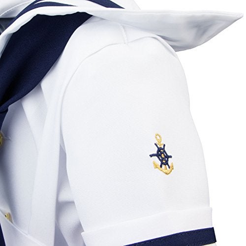 Spring Notion Baby Boys Sailor Set with Hat Style-A Small / 3-6M, White - Image 4