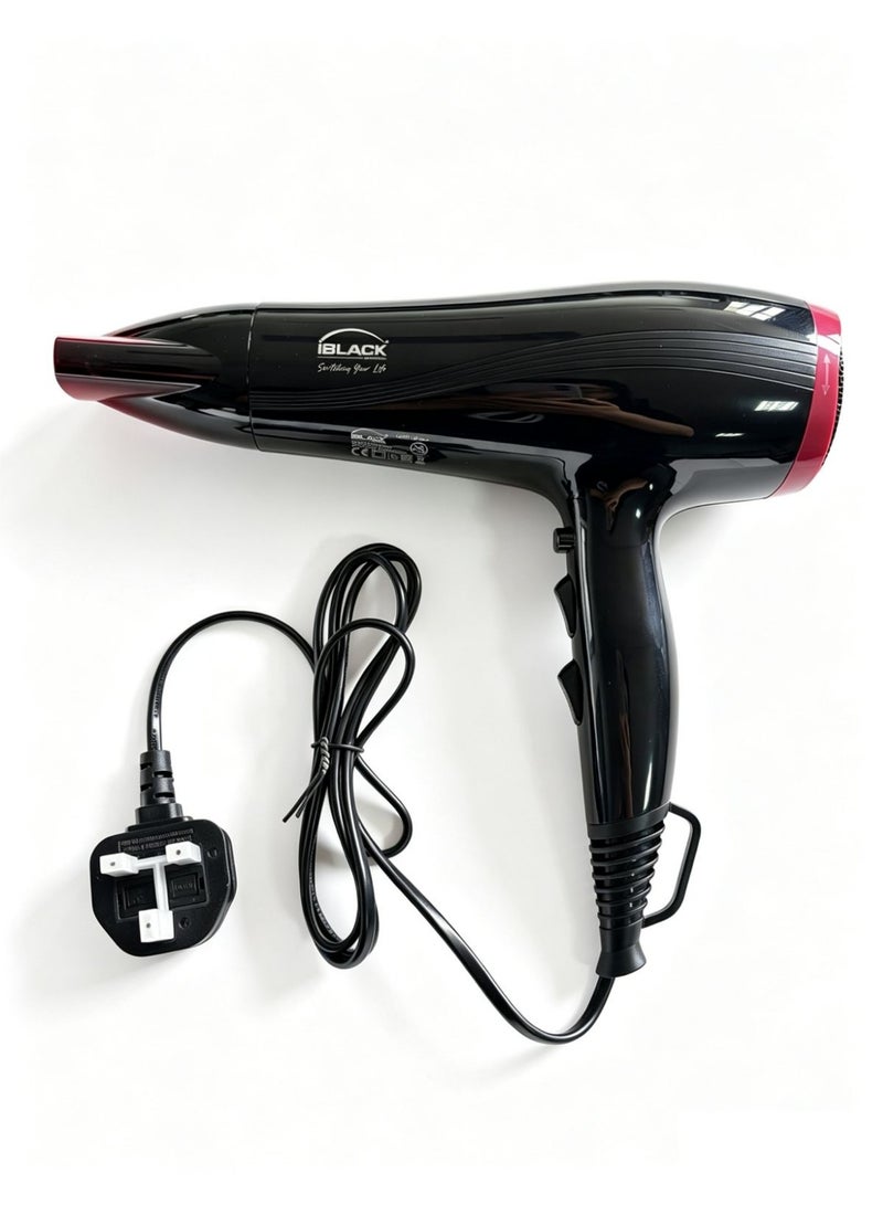 آيبلاك مجفف شعر iBLACK، ومكواة فرد وتجعيد الشعر IB-922 - Image 1