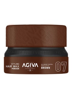 Agiva Styling Hair Wax Pomade Maximum Control Men’s Style Brown  - Image 1
