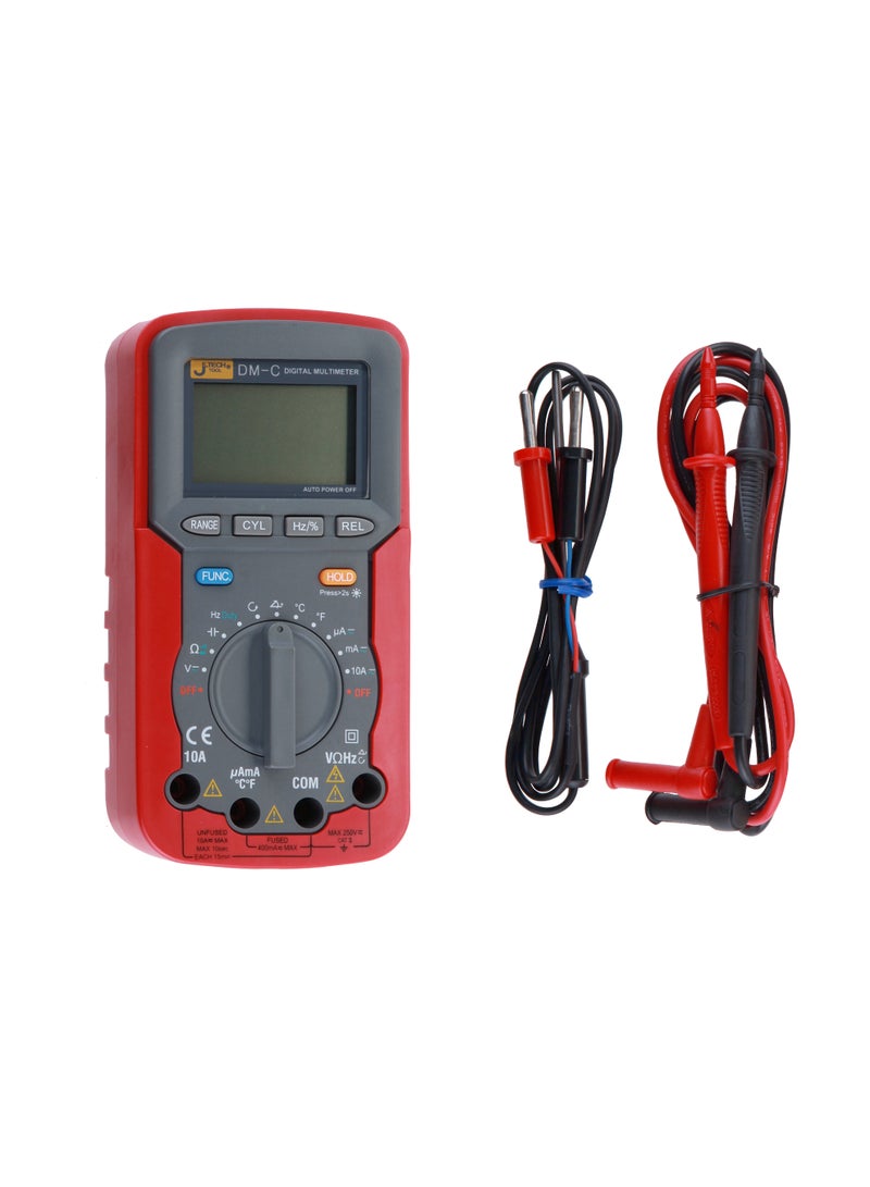 jetechtool Jetech Digital Multimeter, AC/DC Voltage & AC Current Tester, Resistance Diode Continuity Measurement, Overload Protection, Compact Design 83×165 mm, GB/T 13978-2008 Compliant - DM-C - Image 1