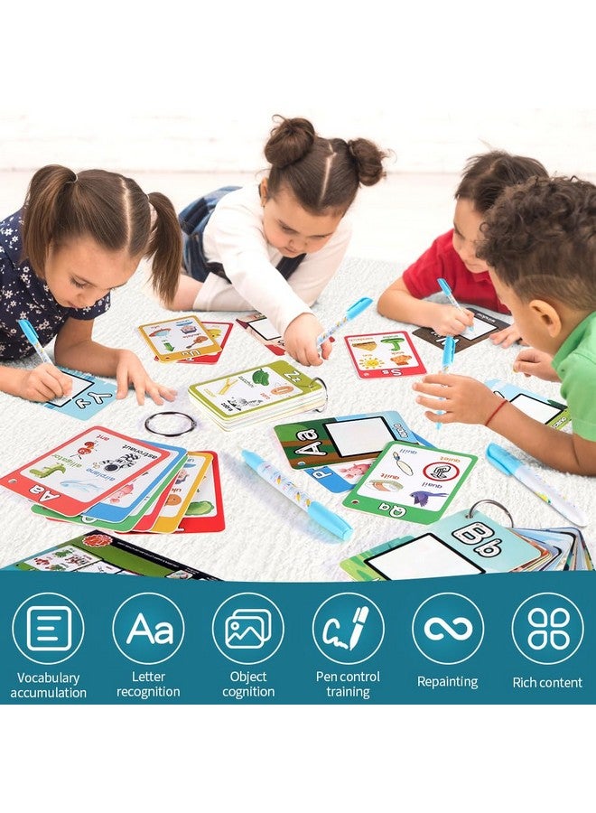 HAPTIME Water Coloring Books for Toddlers, Aqua Painting Book for 18+ Months, Magic Paint Set for 2 3 4 5 Years Old, Alphabet Flash Cards ABC Learning, Road Trip/Airplane Travel/Car Activities Essentials Kids  - Image 4