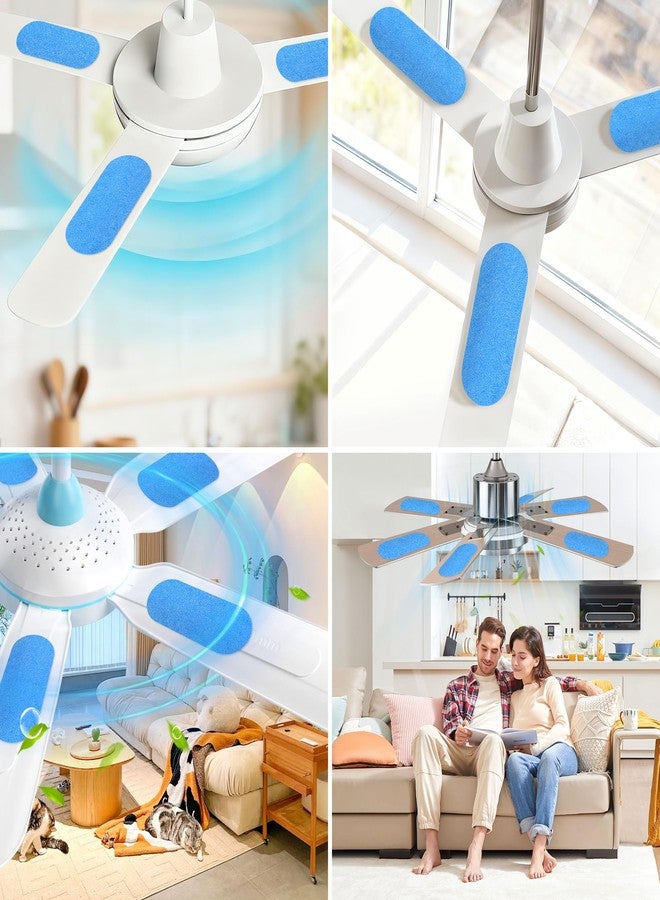 Enbabbor 15Pcs Ceiling Fan Air Purifier Filters, Activated Carbon Fiber Cotton, Odors & Allergens | Unscented, Universal Fit for All Fan Blades - Image 4