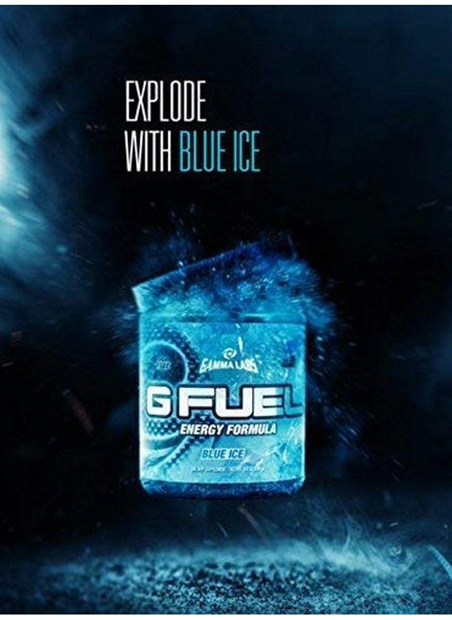 Gamma Labs - G Fuel Blue Ice Blue Raspberry Flavored Game Changing Elite Energy Powder Sharpens Mental Focus And Cognitive Function Zero Sugar Supports Immunity And Enhances Mood 9.8 Oz (40 Servings) - Image 1