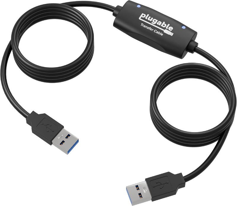 Plugable USB 2.0 Transfer Cable for Easy Data Transfer Between Windows PCs with Bravura Software - Image 1