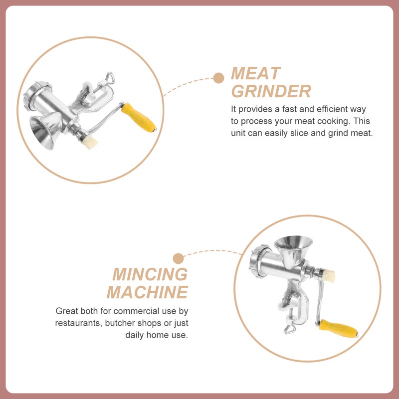 Multifunctional Manual Meat Aluminium Alloy Meat Mincer Mincing Machine Filler Filling Machine for Meat Processing Plants Kitchen Tool - Image 4