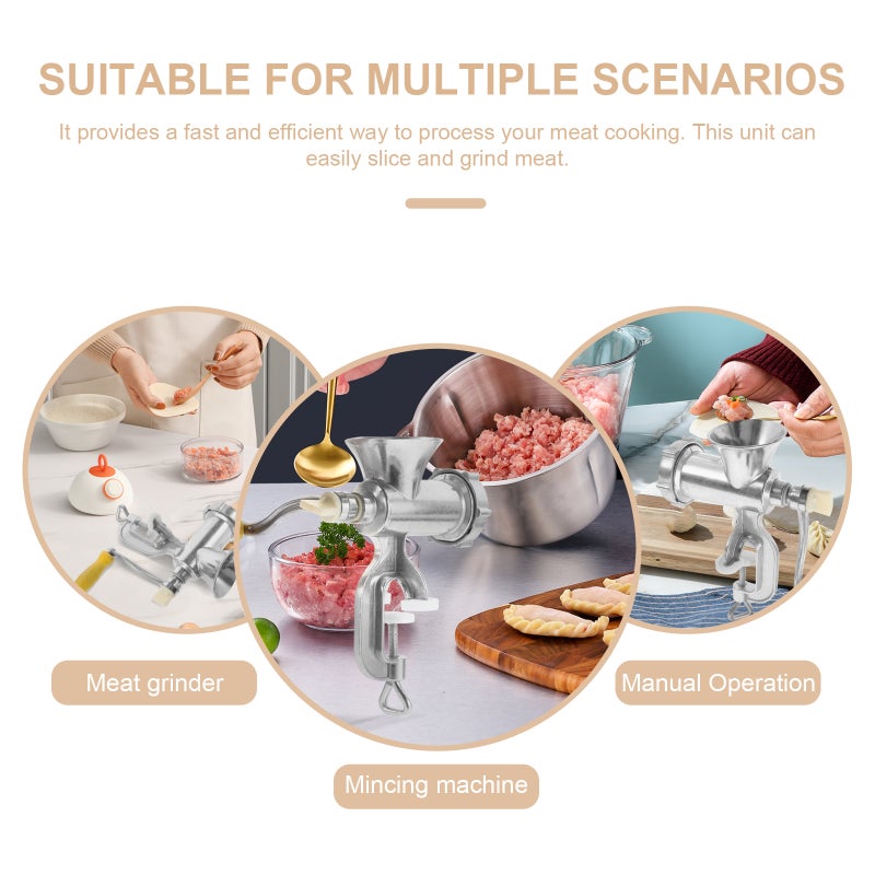 Multifunctional Manual Meat Aluminium Alloy Meat Mincer Mincing Machine Filler Filling Machine for Meat Processing Plants Kitchen Tool - Image 5
