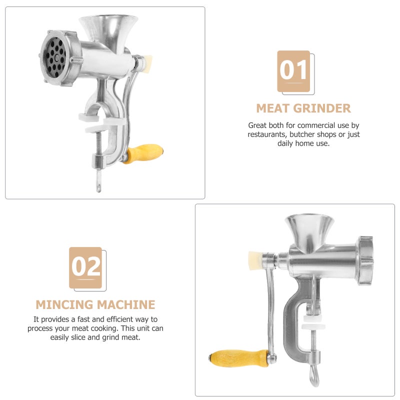 Multifunctional Manual Meat Aluminium Alloy Meat Mincer Mincing Machine Filler Filling Machine for Meat Processing Plants Kitchen Tool - Image 3