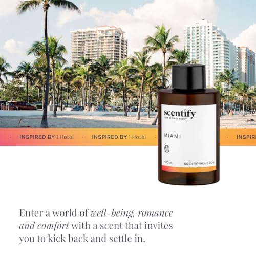 Scentify Miami Aroma Oil Refill Scent for Oil Diffusers - Creamy, Cashmere, Sandalwood, Musk Scents - Luxurious Relaxing Aromatherapy Diffuser Fragrance 100ml, 3.38 oz - Image 4