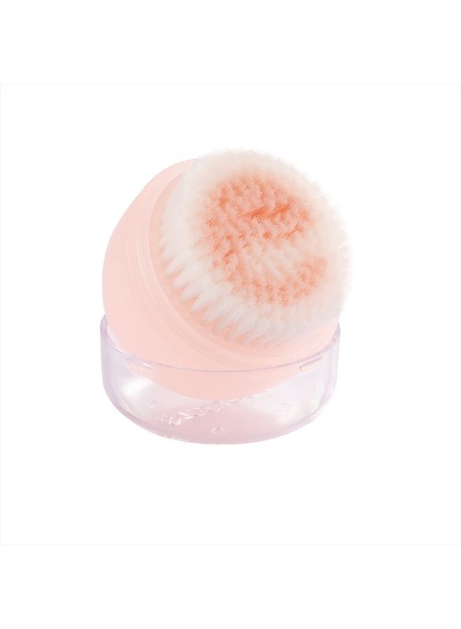 Ecotools Deep Cleansing Facial Brush, for Facial Cleansers and Serums, Removes Daily Oil and Dirt, Pink & Black 1 Pack - Image 1