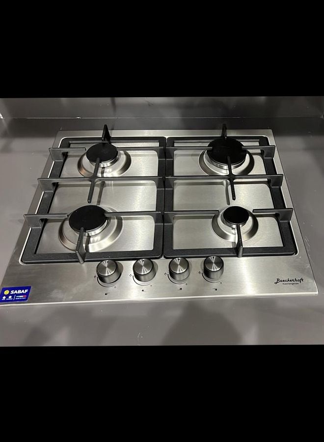 Baeckerhaft 60Cm Gas Hob Stainless Steel  without WOK with 2 year warranty - Image 3