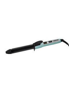 Cosmopolitan Cosmopolitan Wand Curling Iron 1 14 Inch Hair Curler for Long and Short Hair Dual Voltage Travel Hair Styler CeramicCoated Barrel Temperature from 300400 F Tongs for Men  Women Blue  Silver 