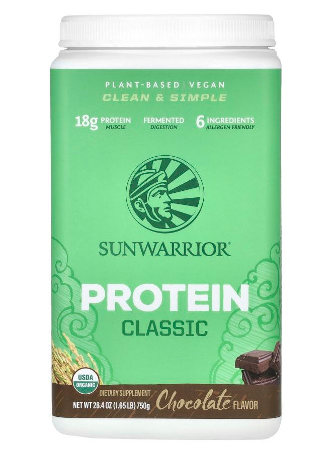 Sunwarrior Classic Protein Chocolate 1.65 lb (750 g) 