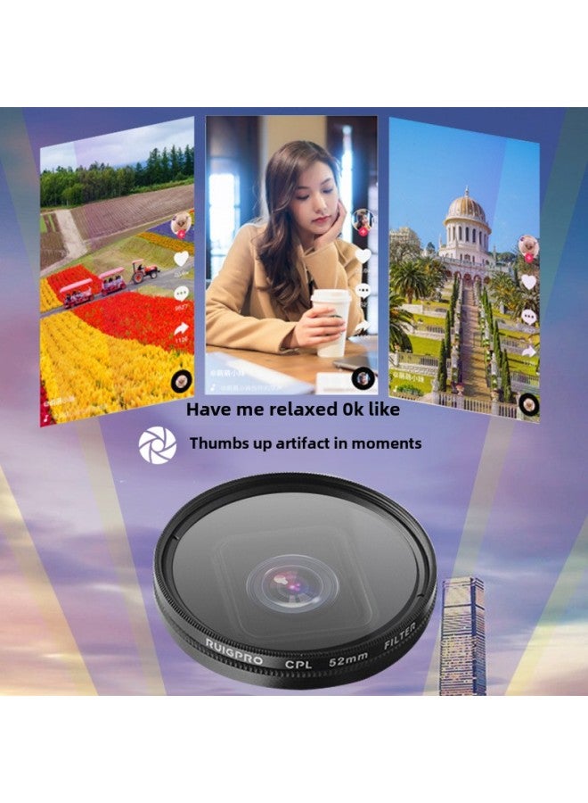 For GoPro Hero7/6/5 Camera Accessories CPL Polarizer Outdoor Dimming ND Filter Red Diving-Color:ND4 Filter + Adapter Ring + Lens Cap  - Image 3
