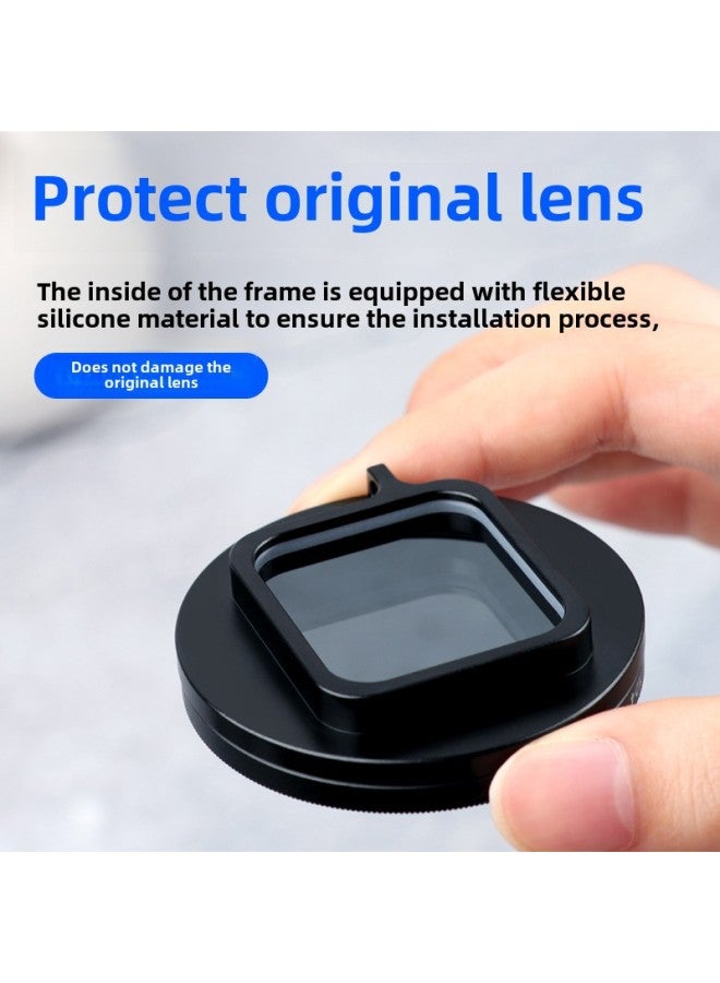 For GoPro Hero7/6/5 Camera Accessories CPL Polarizer Outdoor Dimming ND Filter Red Diving-Color:ND4 Filter + Adapter Ring + Lens Cap  - Image 5