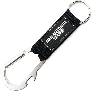Pro Specialties Group Pro Specialties Group San Antonio Spurs Carabiner Wordmark Black - Image 1