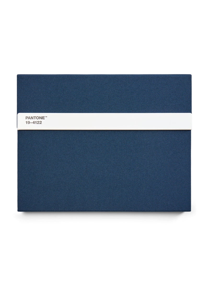 Pantone Creative Unlined Notebook with Pencil – Ideal for Ideas & Doodles – Dark Blue - Image 1