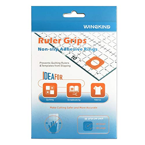 Wingkind Non-Slip Grips for Quilting Rulers, Quilting Templates-96 Pieces/Pkg - Image 1