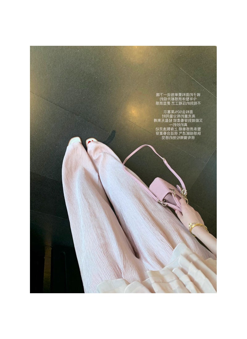 Generic - Elegant Goddess Pants High-Weight Lycra Casual Womens white pants - Image 1