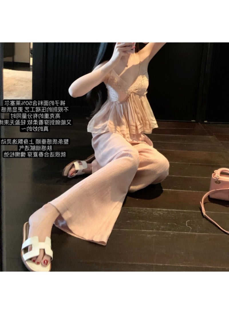 Generic - Elegant Goddess Pants High-Weight Lycra Casual Womens white pants - Image 1