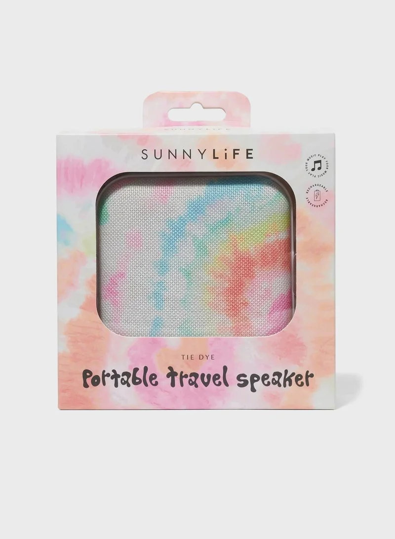 SUNNY LIFE Portable Travel Speaker Tie Dye Tie Dye