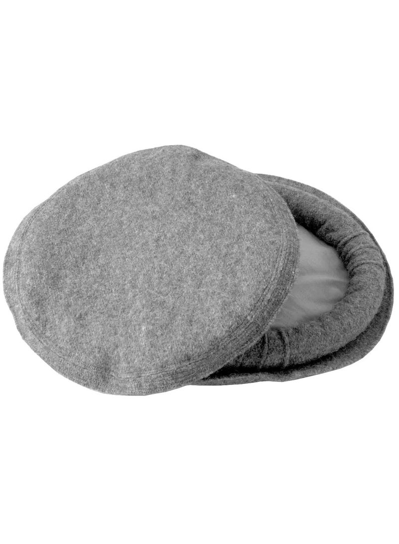 MIRFA Chitrali Pakol Handmade Cap - Grey  - Image 1