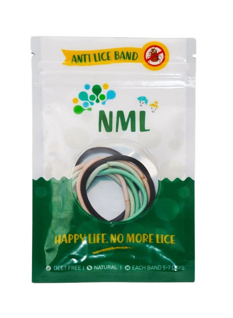 NML NML Gold Combo Lice Prevention Kit – Shampoo 300ml, Conditioner 300ml, Detangling Brush & Elastic Bands  - Image 4