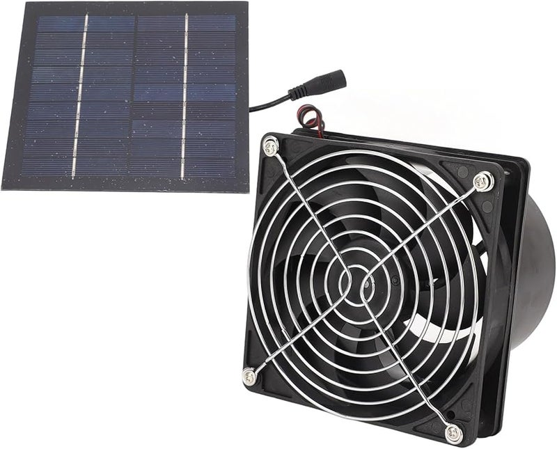 مروحة شفط شمسية بلوحة قوية لتهوية مطبخ الدفيئة من مادة ABS - Image 5