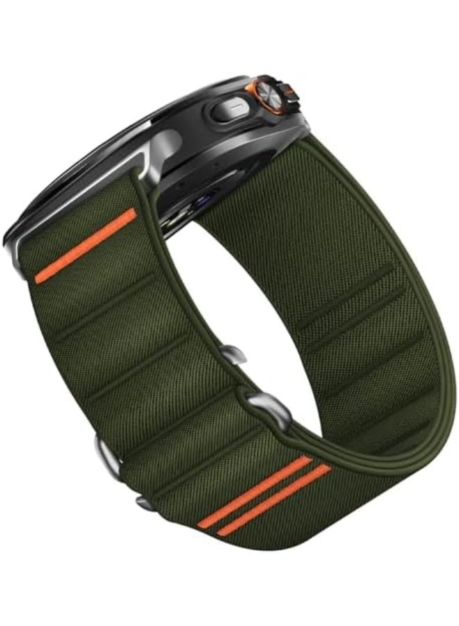 Sports Strap Compatible with Samsung Galaxy Watch Ultra 47 mm (2024), Ultra Adjustable Nylon Loop Watch Strap with S-Hooks for Men and Women - Image 1