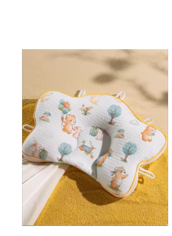 Moore Rabbit 7A Antibacterial Maternal and Child Grade Shaped Pillow Round Head Shaped Pillow for Babies and Infants  - Image 2