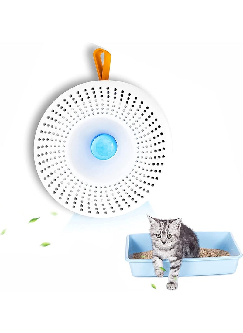 Generic Box Cat Litter Deodorize Pet Odor Removal Machine Cat Litter Odor Eliminator Pet Smell Eliminator Cat Deodorizer Cat Toilet Odor Eliminator Cat Litter Deodorizer White Household Trash Can Abs  - Image 3