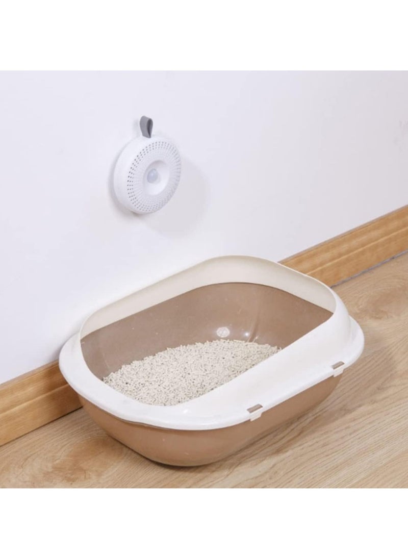 Generic Box Cat Litter Deodorize Pet Odor Removal Machine Cat Litter Odor Eliminator Pet Smell Eliminator Cat Deodorizer Cat Toilet Odor Eliminator Cat Litter Deodorizer White Household Trash Can Abs  - Image 5
