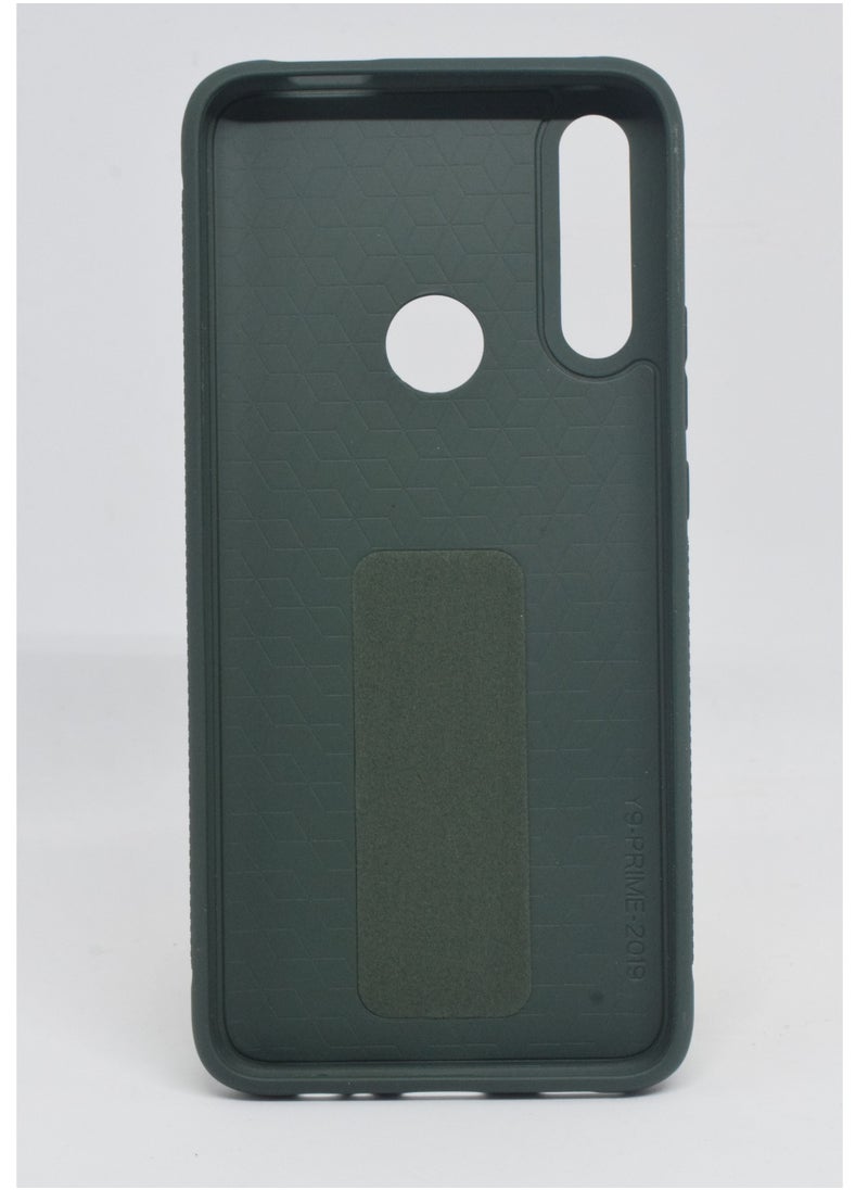 Protective Case Cover With Finger Grip Stand For Huawei Y9 Prime 2K19