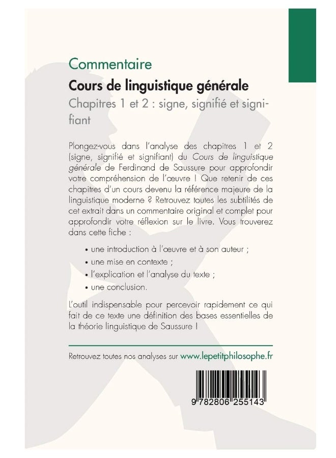 Cours de linguistique générale de Saussure - Chapitres 1 et 2: signe, signifié et signifiant (Commentaire):Comprendre la philosophie avec lePetitPhilosophe.fr - Image 2