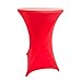 iEventStar 30 inches Highboy Cocktail Round Stretch Spandex Fitted Table Cover High Top Square Corners Tablecloth (30' - Image 2
