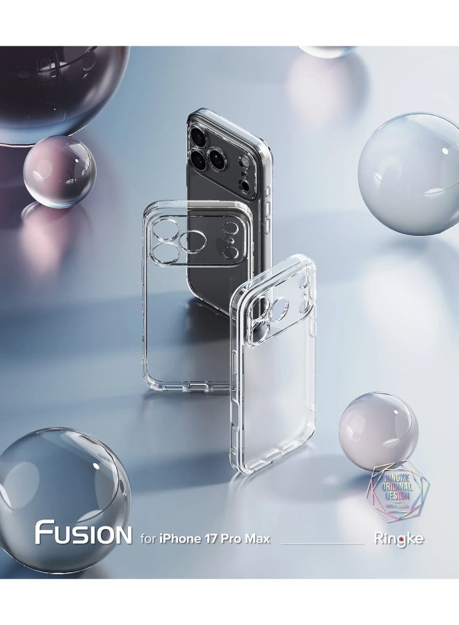 S-TOP Clear case for iPhone 17 Pro Max - Drop protection, scratch resistant, anti-yellowing with dual-layer protection, slim and transparent design - Image 2