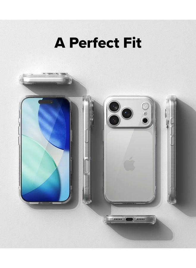 S-TOP Clear case for iPhone 17 Pro Max - Drop protection, scratch resistant, anti-yellowing with dual-layer protection, slim and transparent design - Image 5