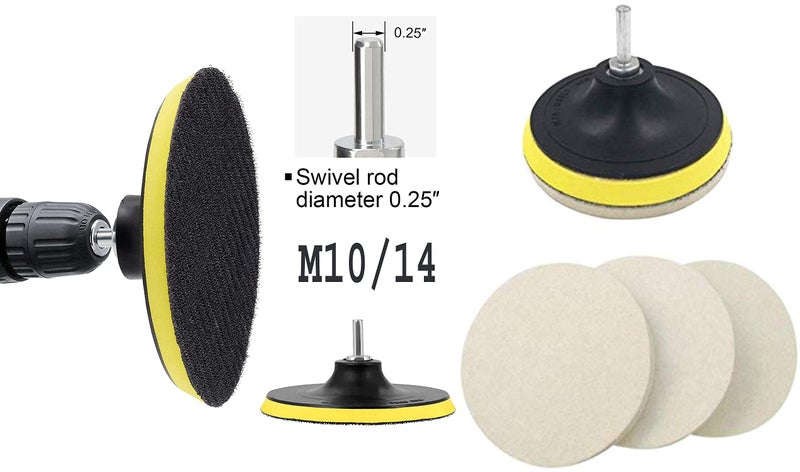 DIY Crafts 2 Pcs, 5inch Only Hook Loop Pad, Buff Backing Pad Only Hook Loop Pad For Your Kit Drill Attachment Universal Nut Sing Disc for Use On Wood,Metal Leather (2 Pcs, 5inch Only Hook Loop Pad) - Image 3