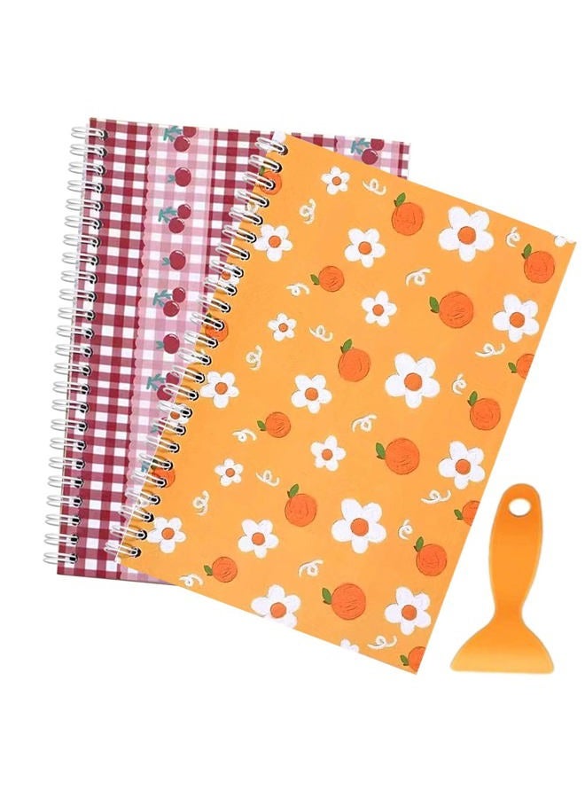 UFU 2 Pcs Sticker Book Collecting Album Reusable Sticker Organizer Storage Book for Stickers Collection A5 (64 Pages) - Image 1