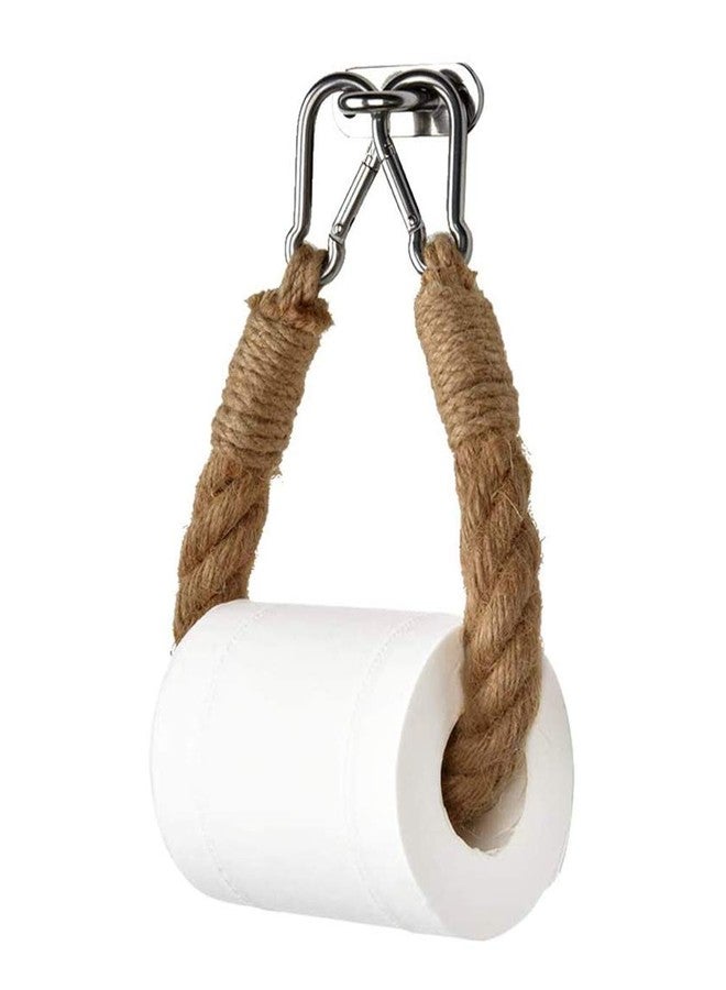 Luzen 1PC Jute Rope Toilet Paper Holder Wall-Mounted Towel Roll Paper Rack Roll Tissue Holder Home Decoration for Home Kitchen Toilet Bathroom - Image 3