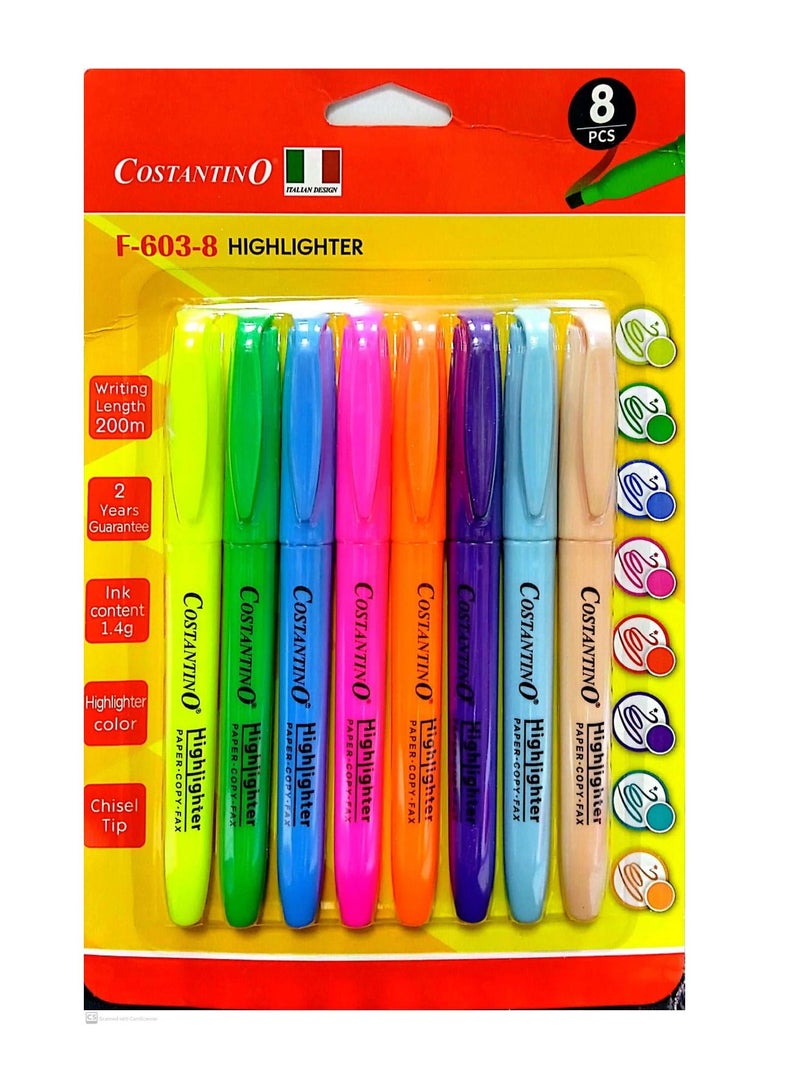 COSTANTINO 8Pieces Costantino Highlighter - Image 2