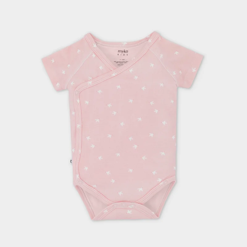 myko kids Panda Kimono Bodysuit