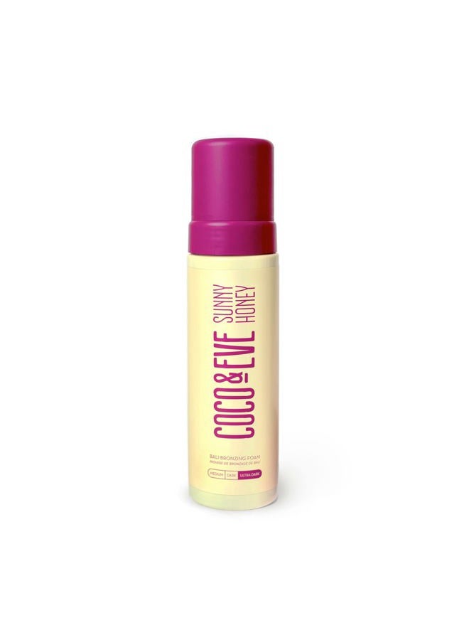 COCO & EVE Sunny Honey Bali Bronzing Self Tanner Mousse - (Ultra Dark) All Natural Sunless Tanning Instant Lotion with Bronzer and Skin Moisturizer (6.7 fl oz)  - Image 1
