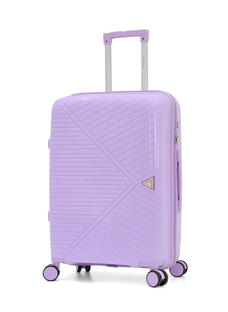 Hardshell Luggage Set with Spinner Wheels - 3-Piece Suitcase Set (Small, Medium, Large) - Integrated TSA Lock, Impact-Resistant Geometric - Image 2