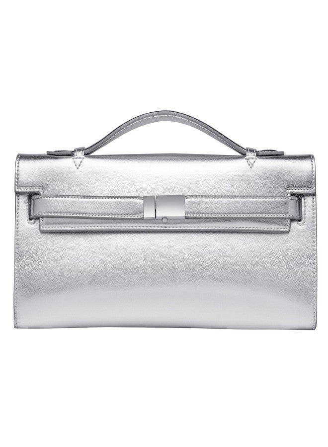CHUNLI PU Leather Clutch Purses for Women, Trendy Ladies Top Handle Bag for Evening Work Business Daily Use - Image 1
